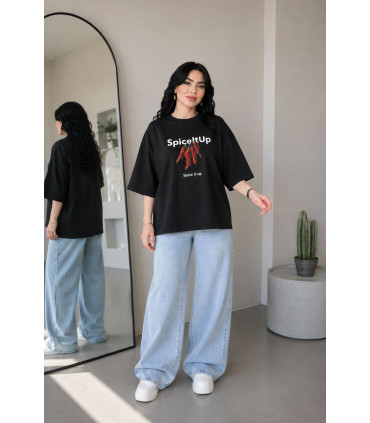 تیشرت باکسی فلفل